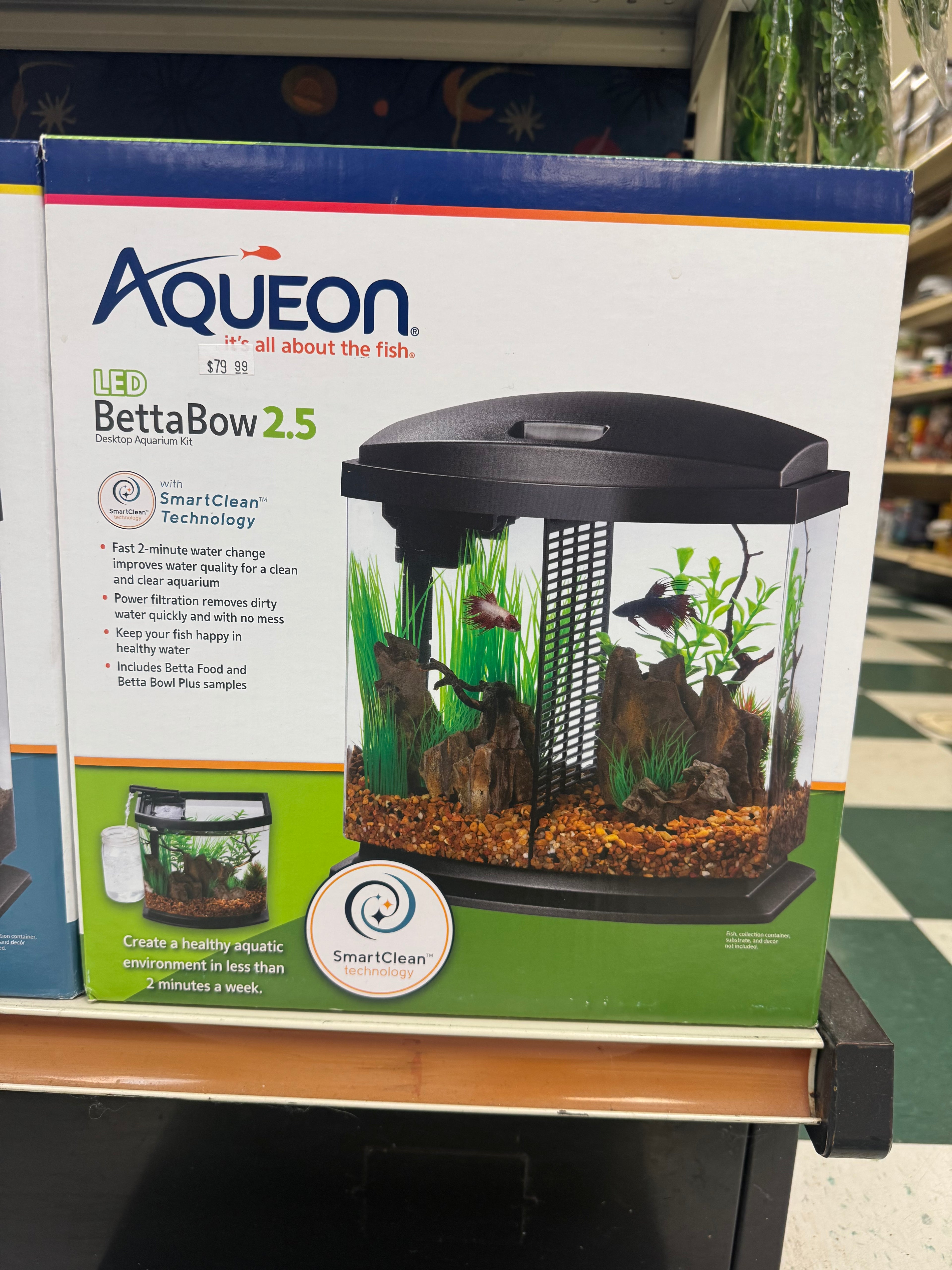 Aqueon 2.5 Gal Betta Bow Tank
